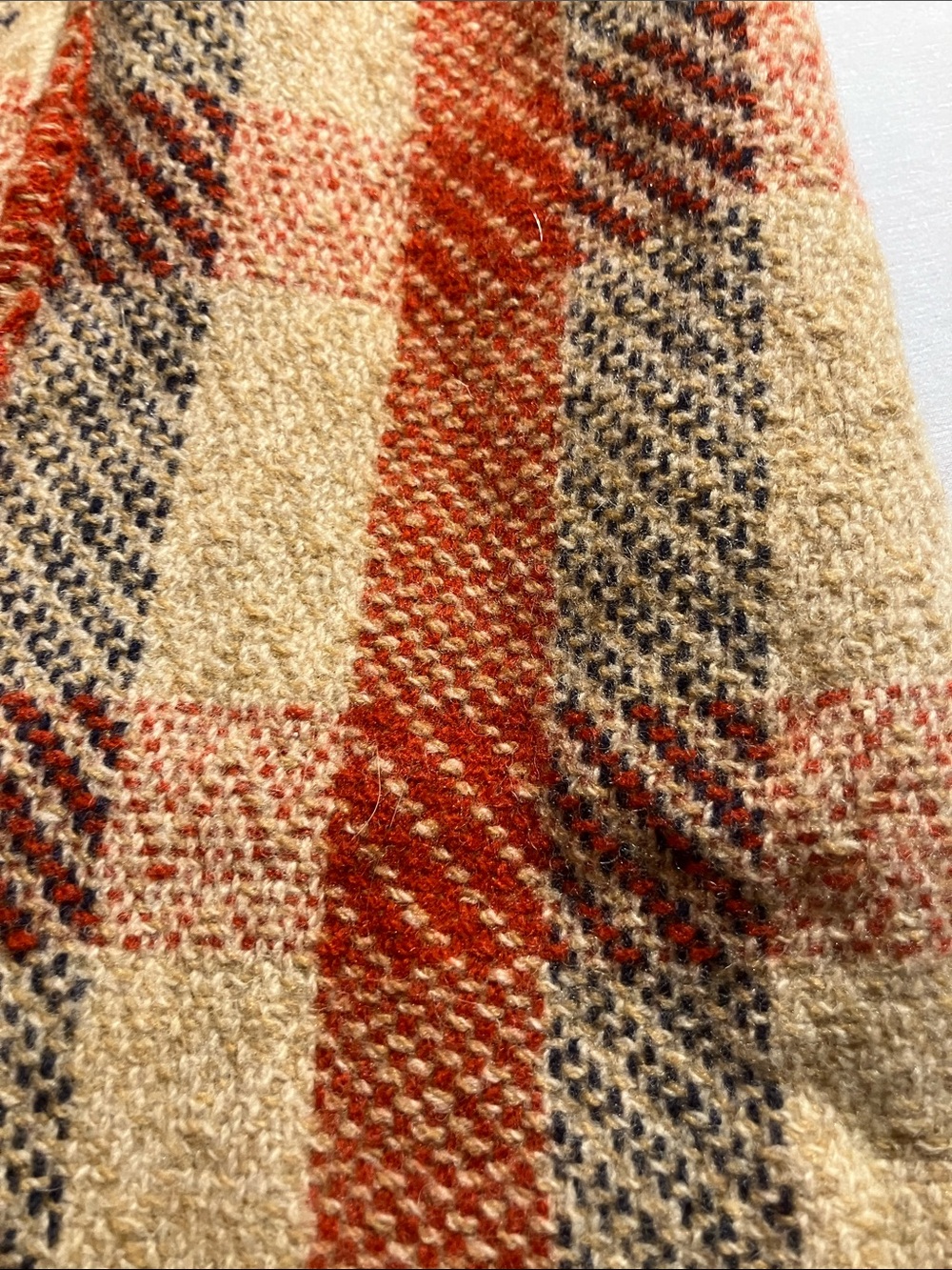 Handwoven vintage wool scarf 42” long 1960’s - Picture 7 of 10